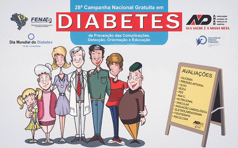 Iniciativa integra as ações do Dia Mundial do Diabetes