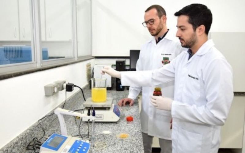 Biomaterial foi produzido na Unicamp por meio da técnica de impressão molecular (foto: acervo dos pesquisadores)