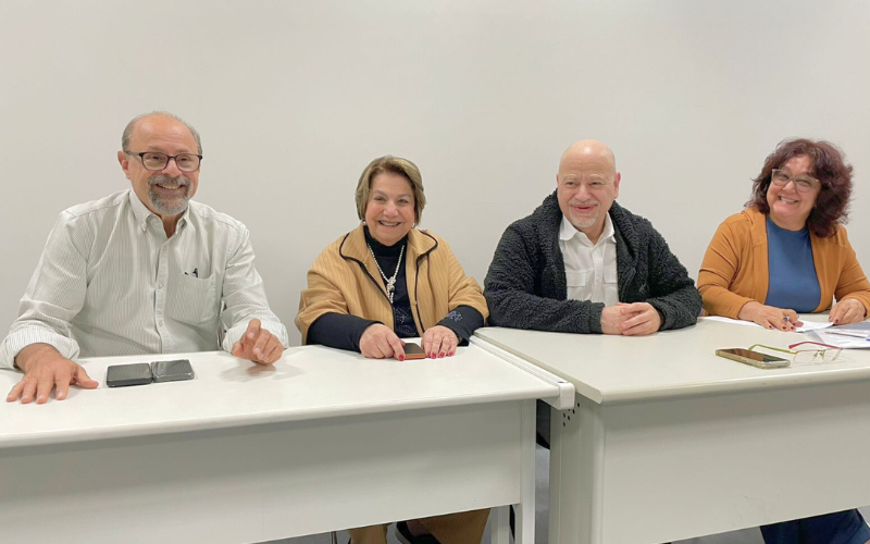 Dr. Wilson Chediek, Dr. Aida Sabbagh Haddad, Dr Harry Davidowicz e Dra Márcia Moreira
